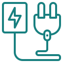 Electrical power plug icon.