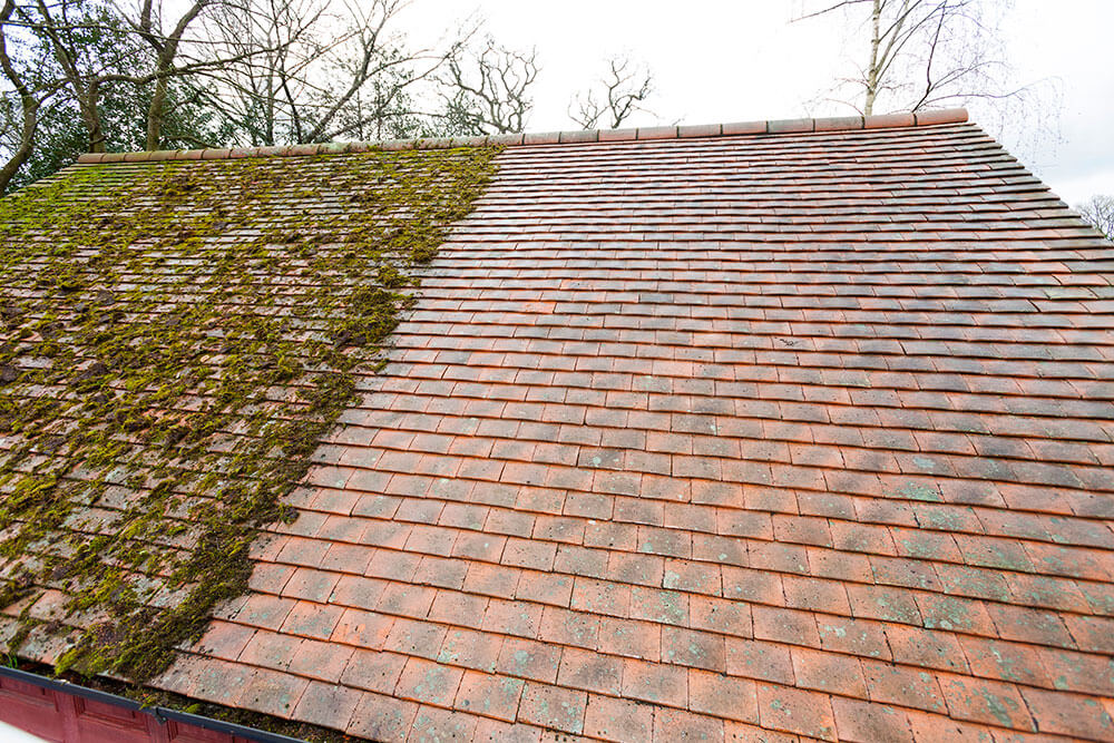 Roof Cleaning Melbourne - Roof Before Cleaning Showing Dirt and Algae