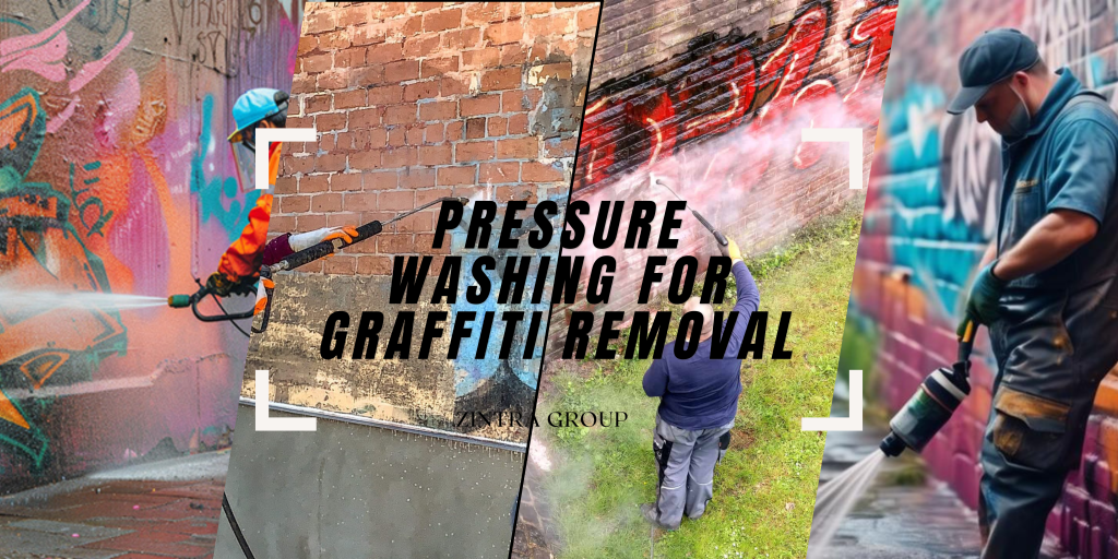 Pressure Washing for Graffiti Removal | Zintra Group