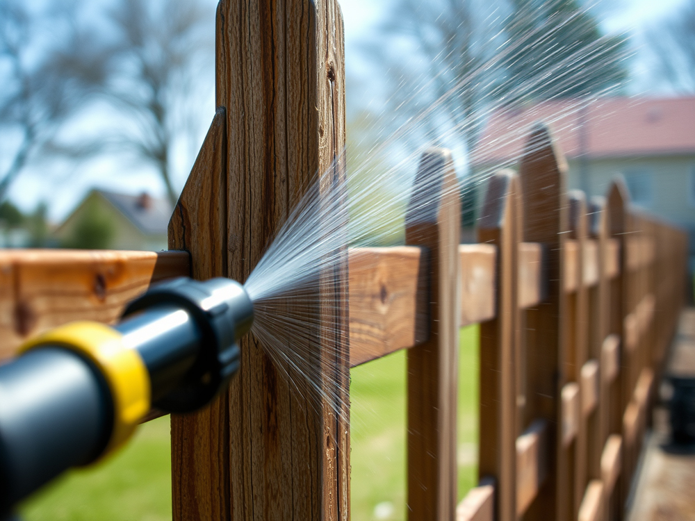 Professional fence cleaning service in Melbourne, ensuring a spotless and revitalized fence for your property.