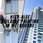 High-rise building painting services in Melbourne by Zintra Group.