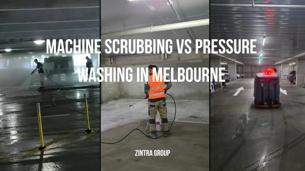 Machine Scrubbing vs Pressure Washing