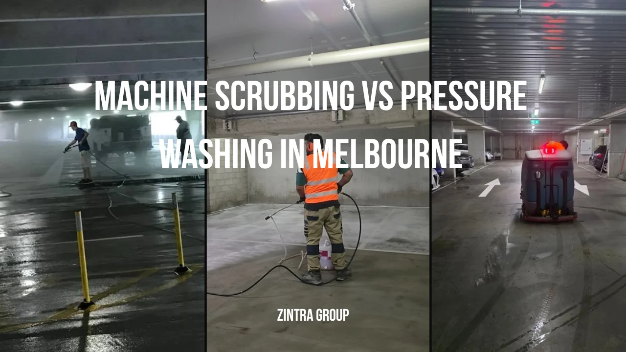 Machine Scrubbing vs Pressure Washing